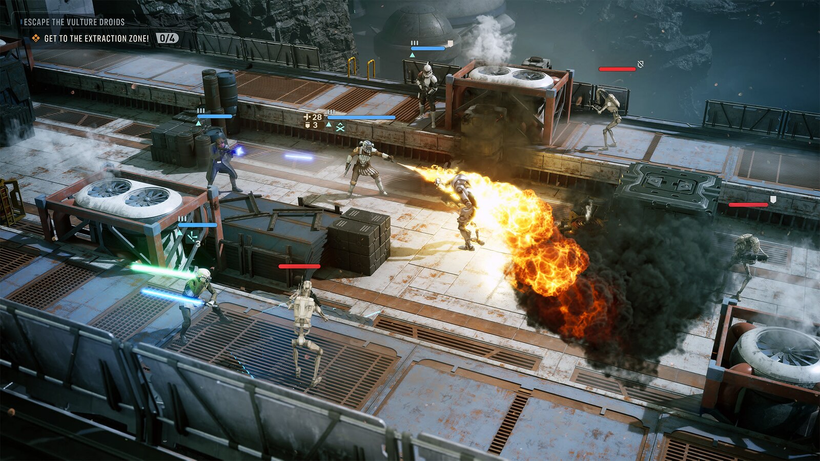 Zero Company squad fighting in a tactical mission
