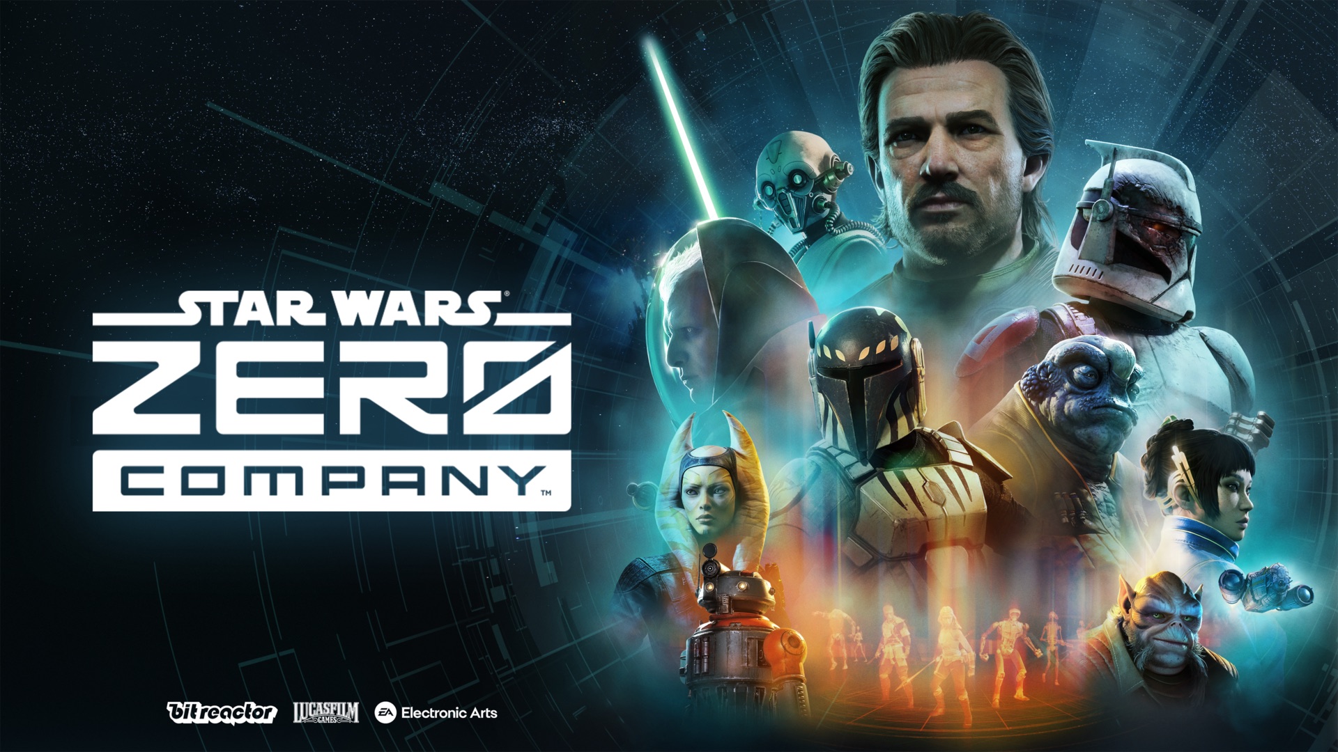 Star Wars Zero Company key art with the main squad